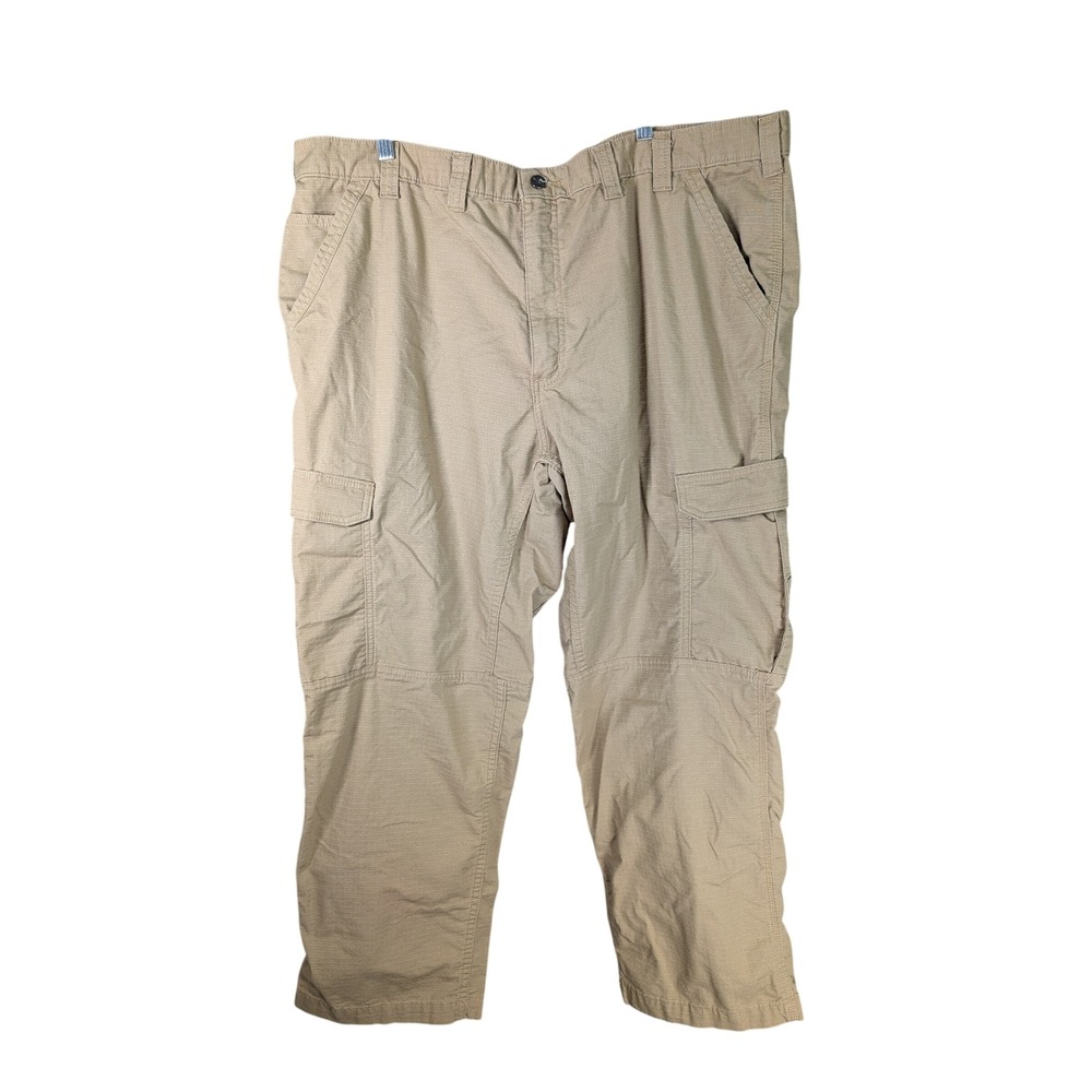 Carhartt Relaxed Fit Ripstop Cargo Pants Mens 44x30 Tan Khaki Workwear Utility
